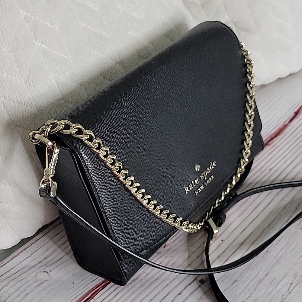 Kate Spade Carson Convertible Black Crossbody Bag - Picture 3 of 8